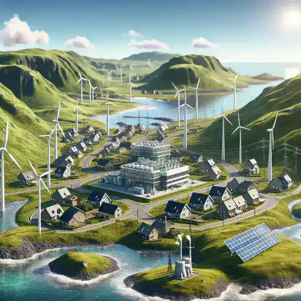 "Community solar microgrid installation at National Renewable Energy Lab, showcasing renewable energy technology and sustainable power solutions."