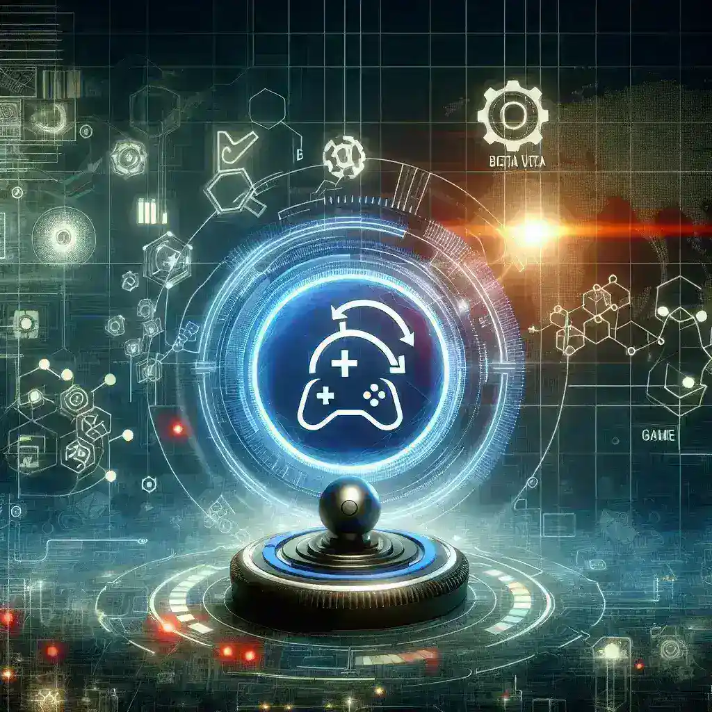 "Google ChromeOS interface showcasing Steam Beta gaming support with vibrant game graphics and controller integration."